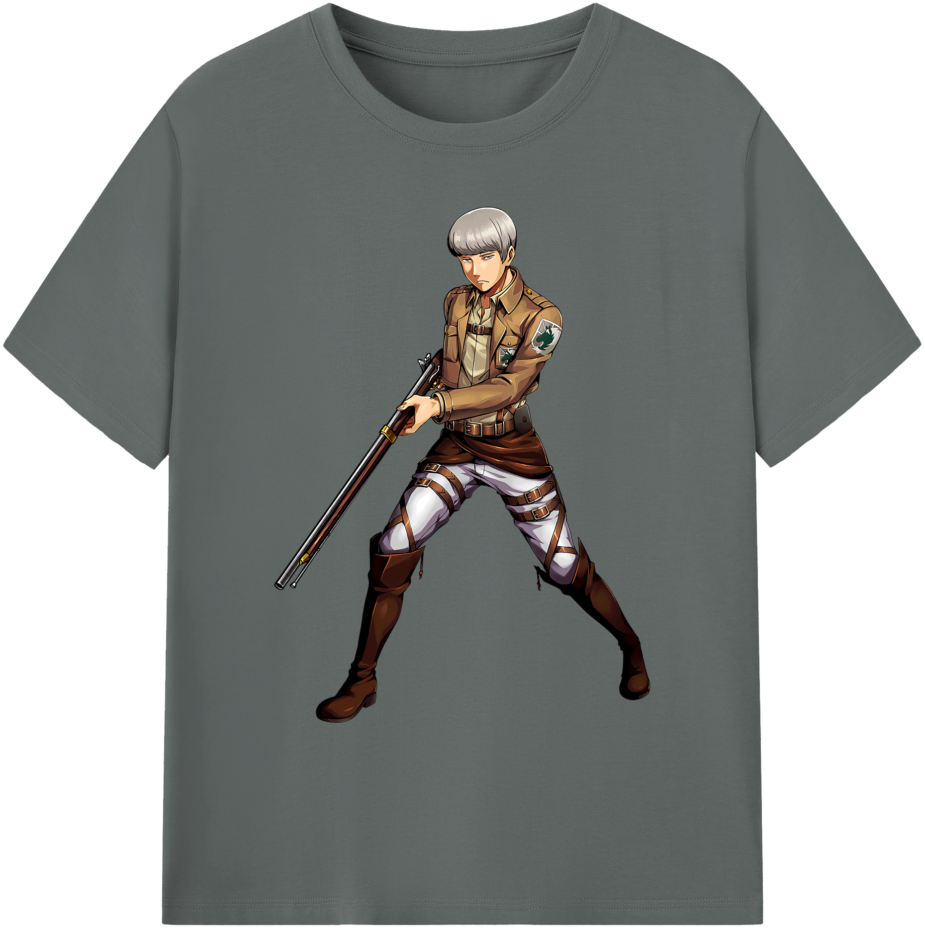 （画像用） 進撃の巨人 Attack on Titan 綿100％ メンズ半袖Tシャツ｜肌触りやわらか＆通気性